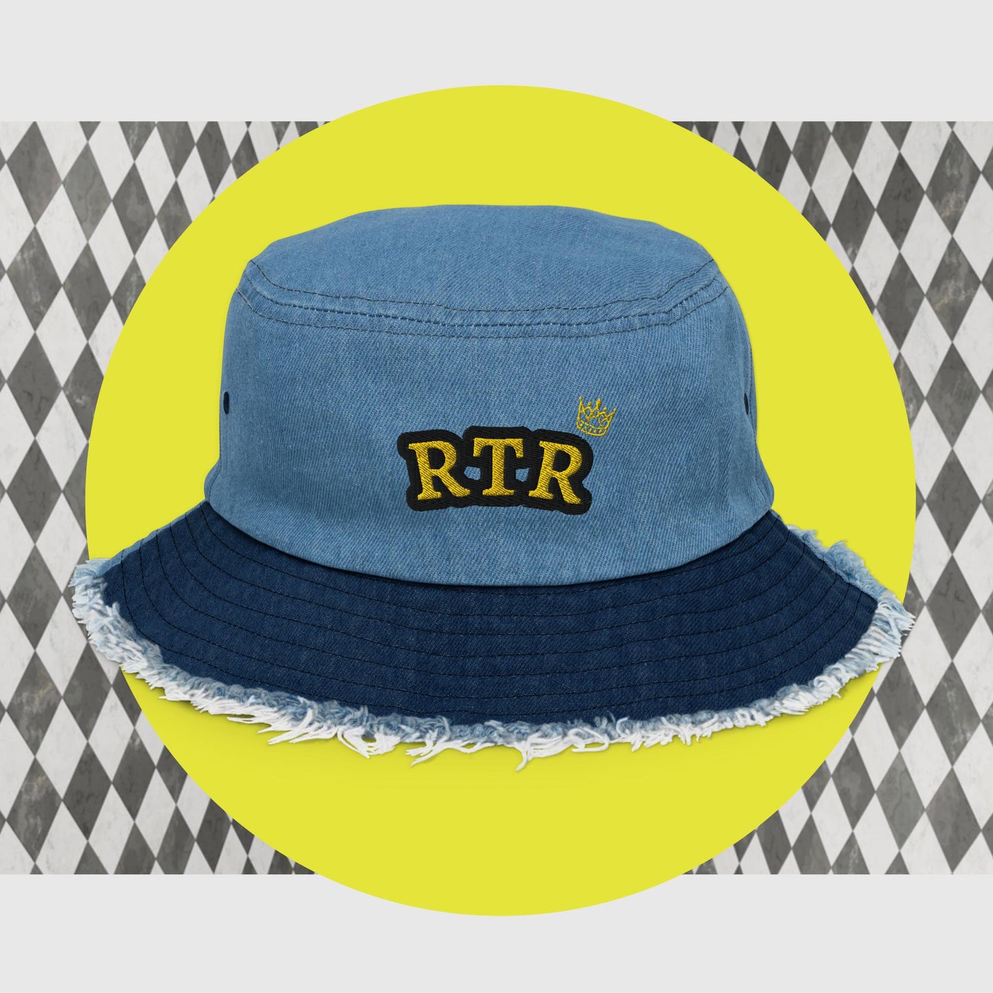 Custom Denim Bucket Hat (Crown Edition)